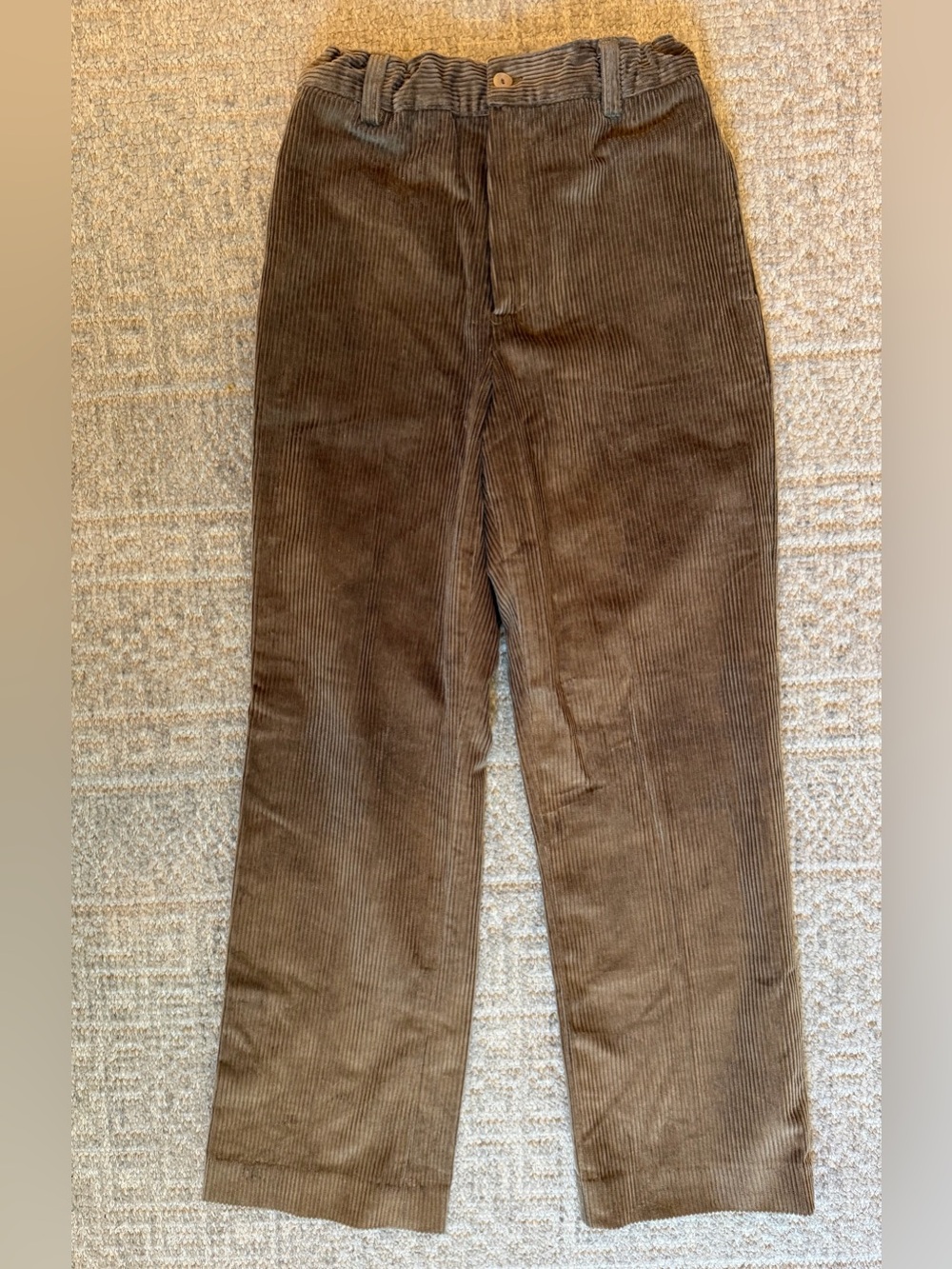 EUC Papo d'Anjo Lisbon Boys Brown Corduroy Pants size 10